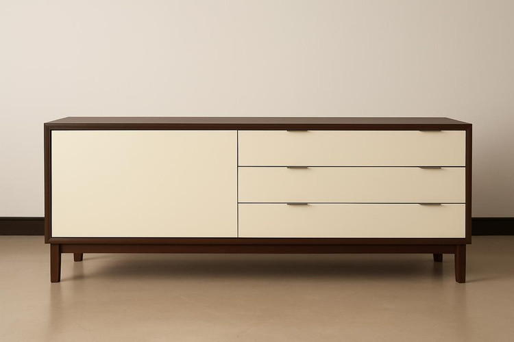 بوفه و دراور مدرن وارداتی شرکت bcm تایلند (روکش چوب)