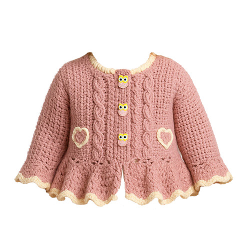 ژاکت دست باف دخترانه