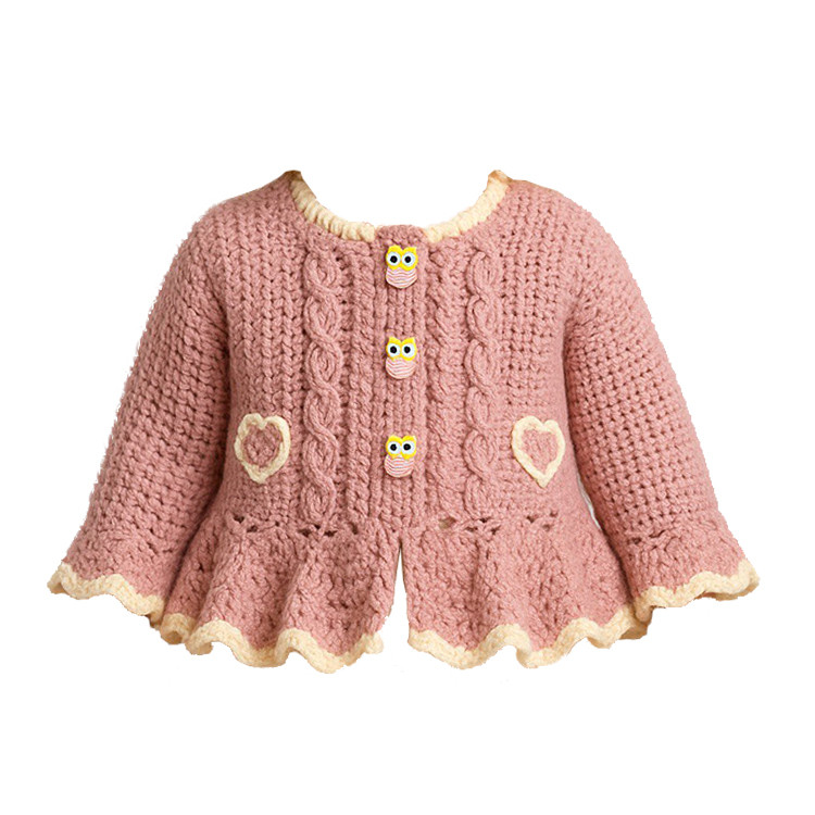 ژاکت دست باف دخترانه