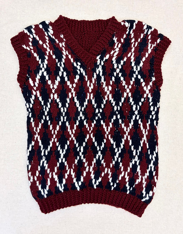 ژیله زنانه دست باف طرح اسکاچ