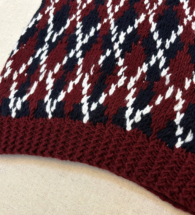 ژیله زنانه دست باف طرح اسکاچ