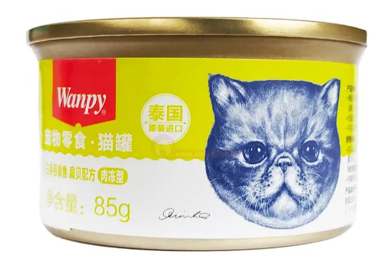 کنسرو گربه ونپی مدل نچرال طعم تن و گوش ماهی - وزن 85 گرم