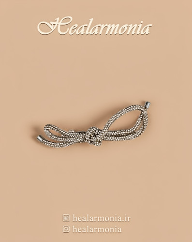 گیره موی زنانه نگینی برند I am