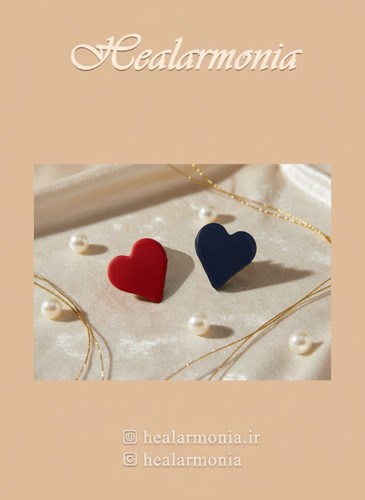 کلیپس مو مدل قلبی - مجموعه 2 عددی