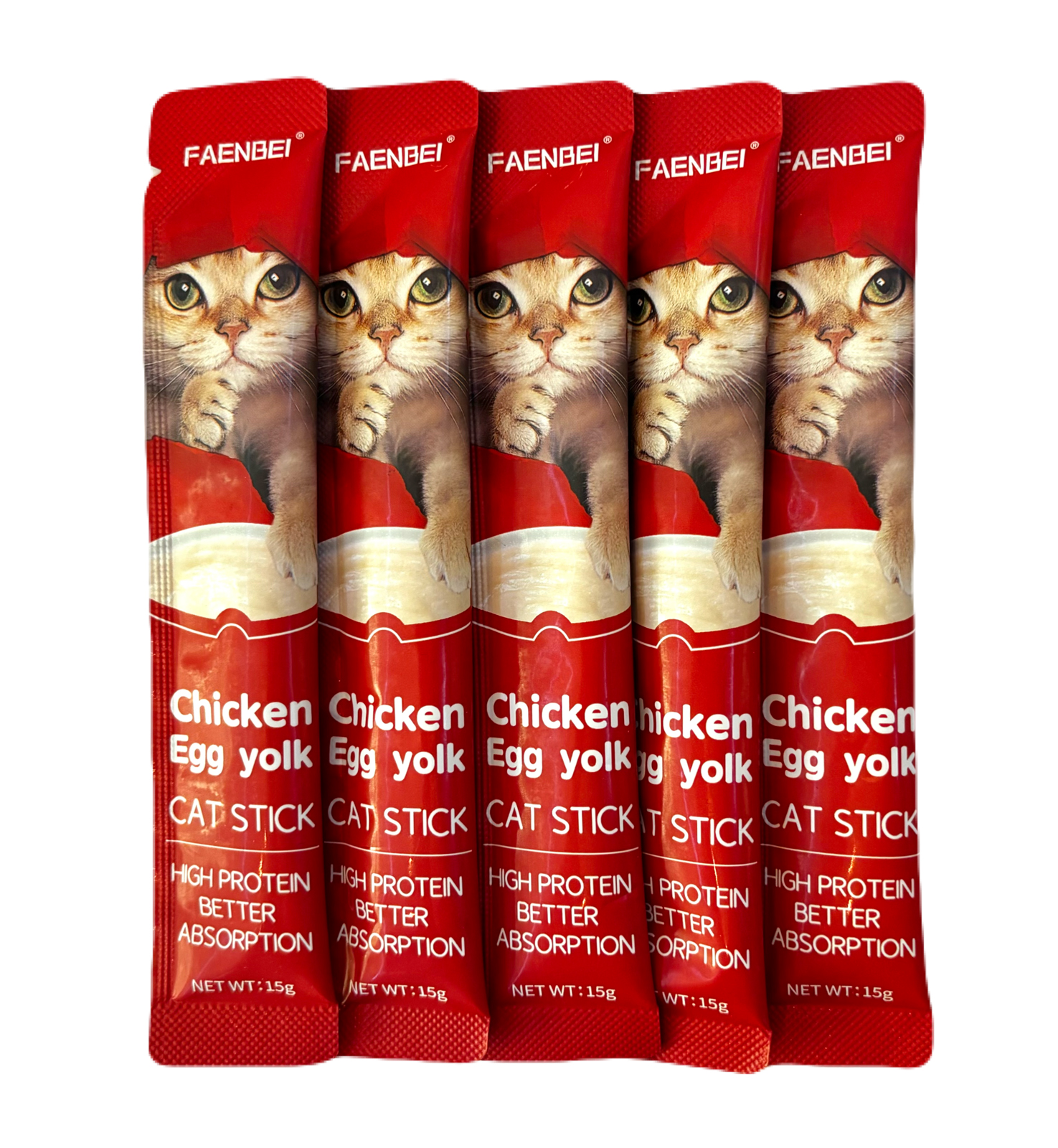 بستنی گربه فنبی طعم مرغ و زرده تخم‌مرغ​​​​​​​ - وزن 15 گرم